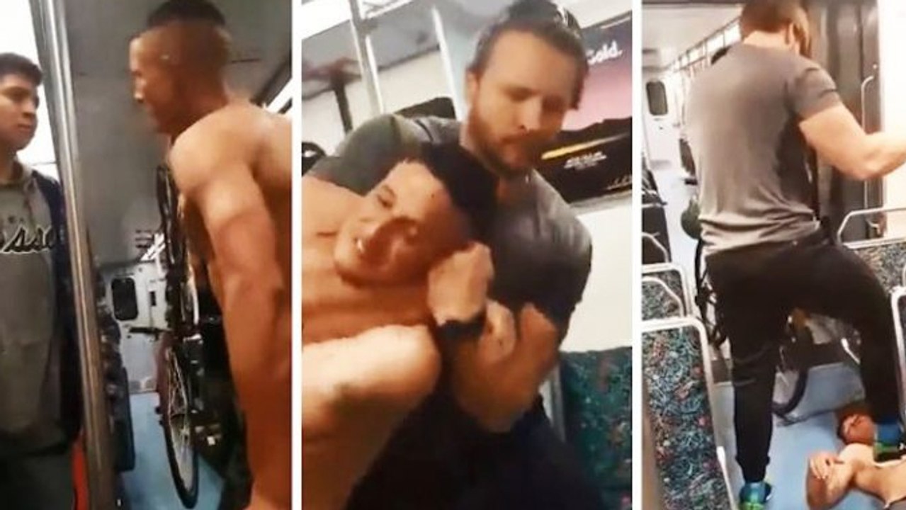 Dieser Schläger hätte in der U-Bahn lieber ruhig bleiben sollen…