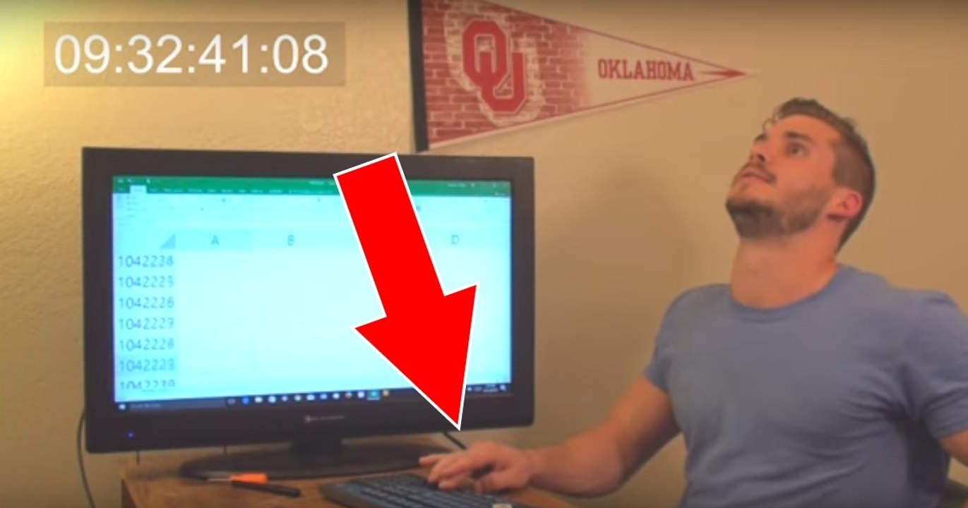 Er stellt sich der unglaublichen Excel-Challenge