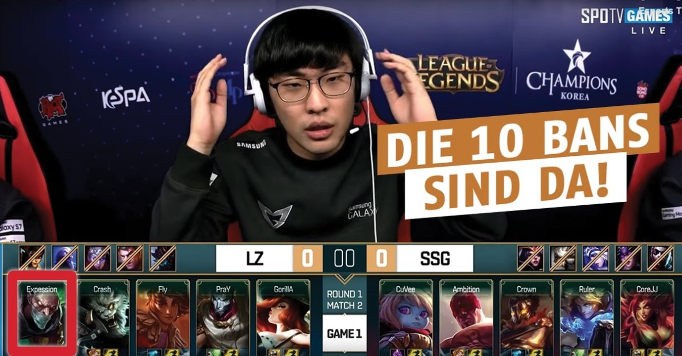 League of Legends: Das erste offizielle Match mit 10 Bans!