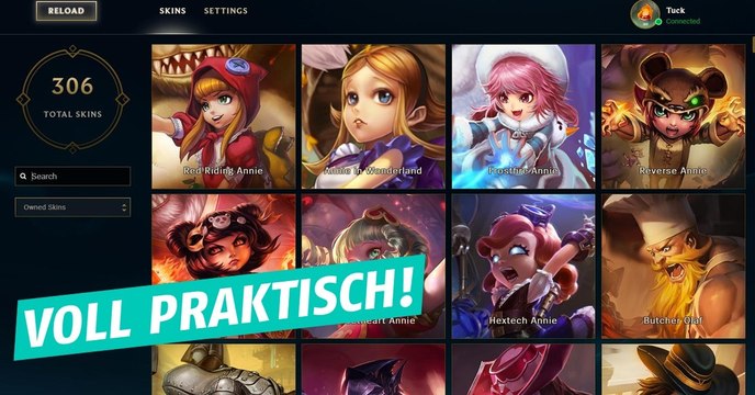 League of Legends: Mit dieser App wisst ihr, wie viele Skins ihr habt!