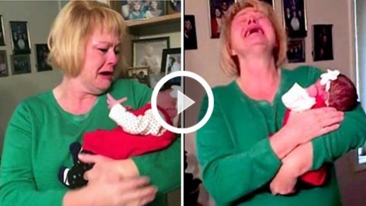 Diese Frau sieht zum ersten Mal ihre Enkelin!