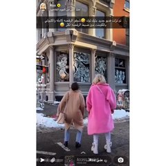 "مودل روز" بوصلة رقص وسط الثلوج في الشارع