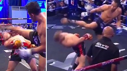Der Muay-Thai-Kämpfer Rafael „Ataman“ Fiziev liefert das verrückteste Ausweichmanöver aller Zeiten!