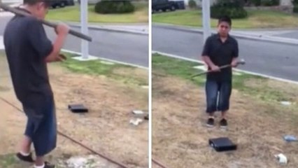 Un père de famille force son fils à détruire sa Xbox à cause de ses mauvaises notes