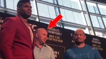 Staredown zwischen Mark Hunt und Alistair Overeem: Die Spannung ist greifbar!