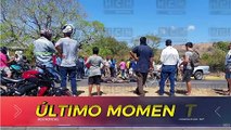 ¡Motociclista perece tras brutal impacto con rastra en San Lorenzo, Valle!