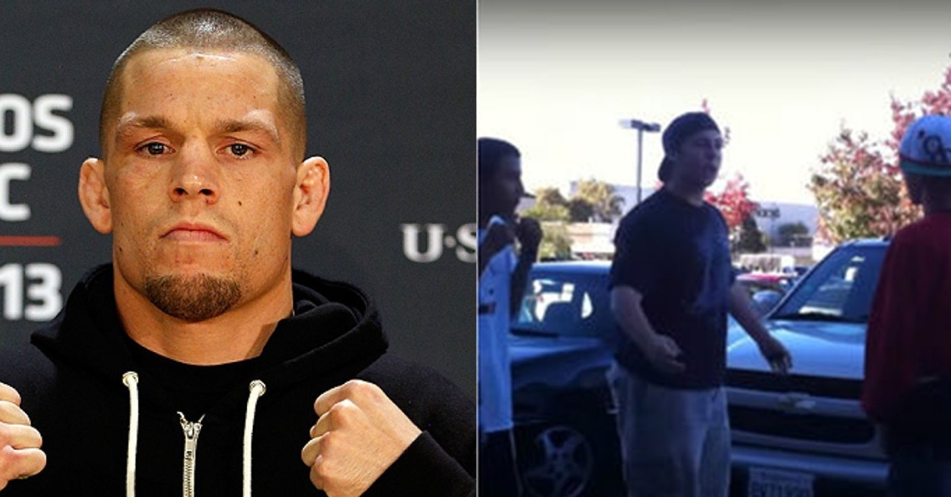 Wenn Nate Diaz eine Straßenschlägerei sieht, filmt er sie...