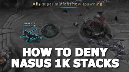 League of Legends : voilà comment gérer un Nasus avec 1000 stacks