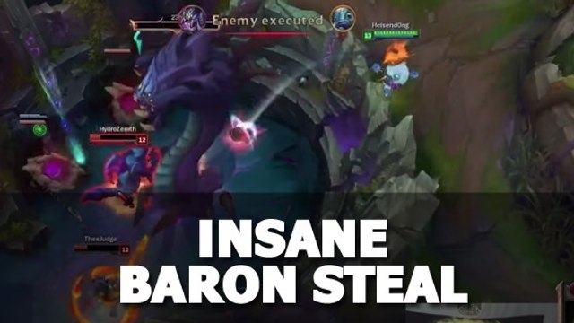 League of Legends : le meilleur joueur d'Heimerdinger du monde réalise un steal baron épique