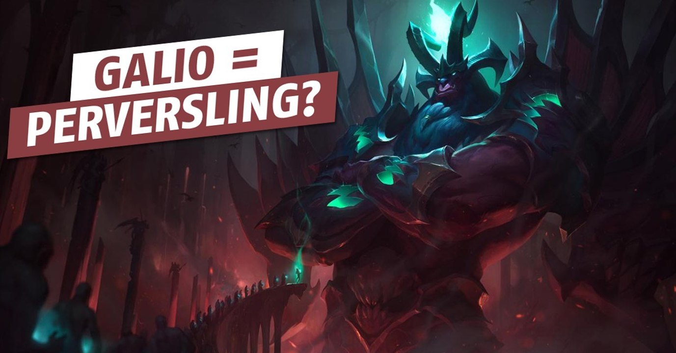 League of legends: die töne, die torwächter galio von sich gibt, lassen ihn wie einen perversling erscheinen