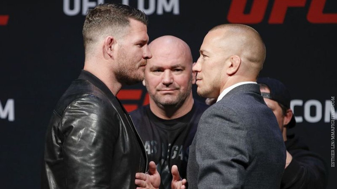 Explosive Pressekonferenz von Georges St-Pierre und Michael Bisping
