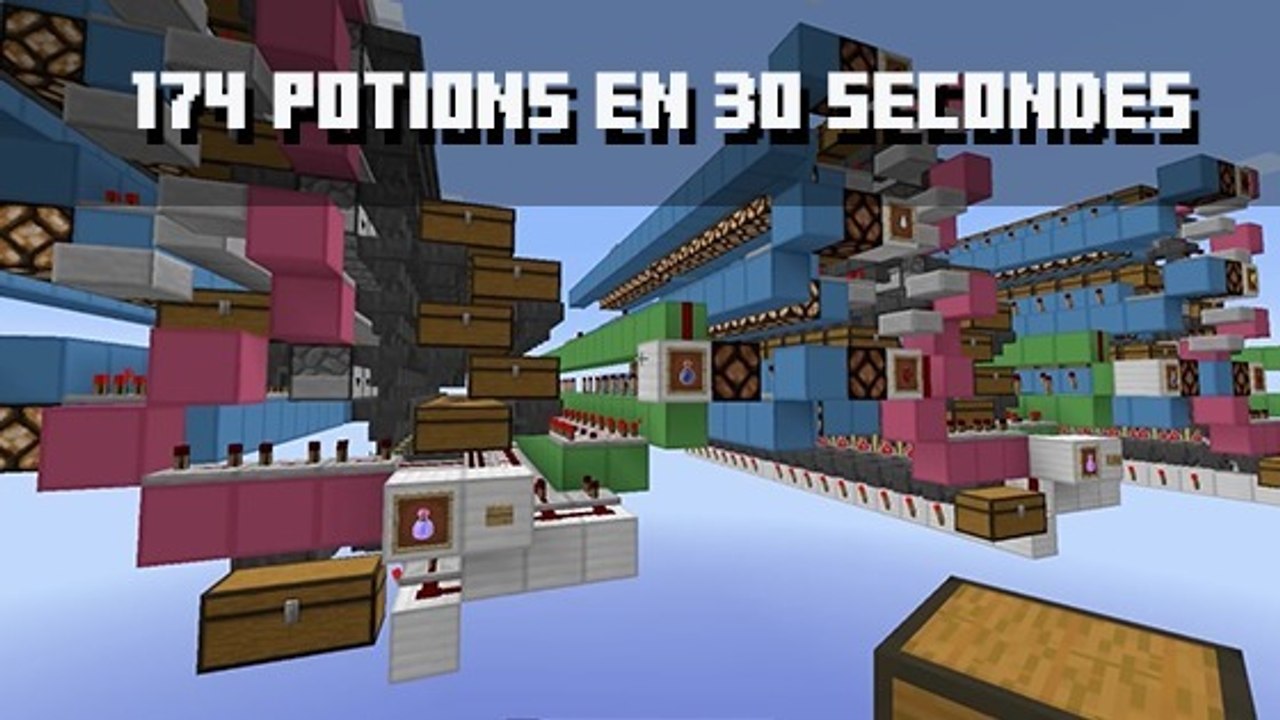 Minecraft : un joueur fabrique une usine entière pour réaliser des potions !