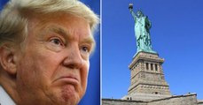 Donald Trump: Dieses Banner an der Freiheitsstatue gefällt ihm überhaupt nicht!