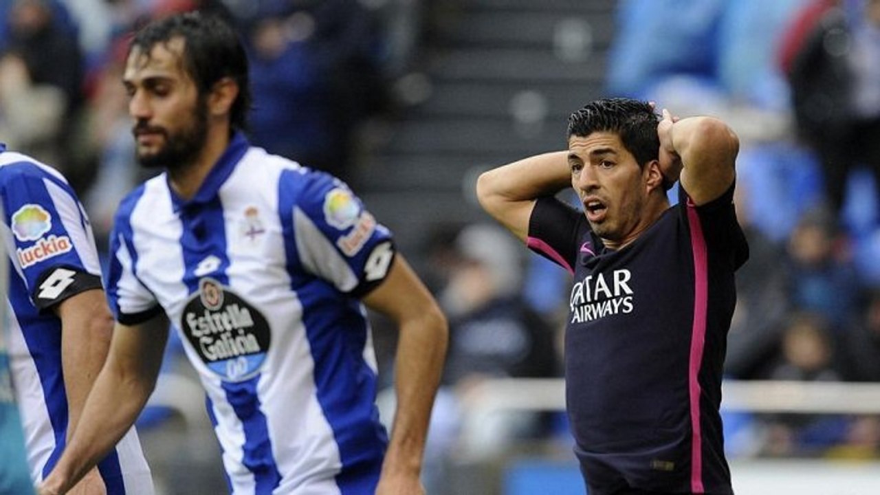 Die Niederlage von Barça gegen La Coruña setzt der Wahnsinns-Statistik von Luis Suárez ein jähes Ende