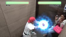 Quand Ryu de Street Fighter piège des gens dans un ascenseur