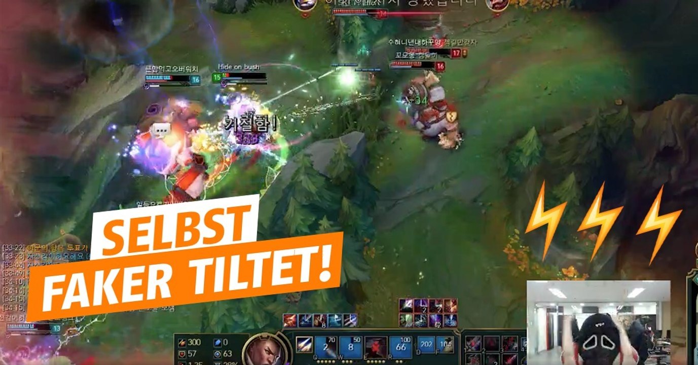 League of Legends: Faker zeigt endlich Tilt-Anzeichen im Stream