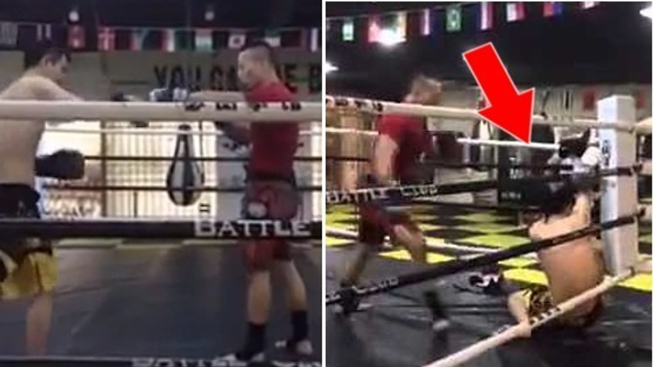 Ein Straßenkämpfer fordert einen Muay-Thai-Meister heraus