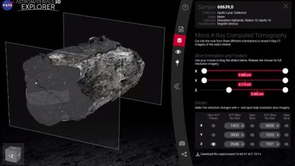 NASA : Ce nouvel outil 3D permet de manipuler des roches spatiales de tout le Système solaire