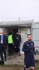 1/16éme Coupe de France Foot Entreprise _Municipaux Bordeaux / LABTEAM _ entrée sur le terrain