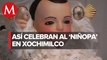 En CdMx, habitantes de Xochimilco reanudan celebración de 'Niñopa' tras covid-19