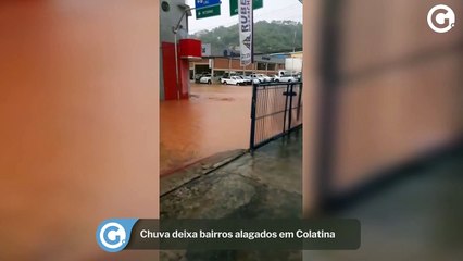 Chuva deixa bairros alagados em Colatina