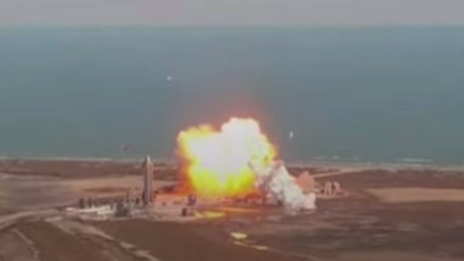 SpaceX : le crash impressionnant du nouveau prototype de la fusée Starship (VIDÉO)