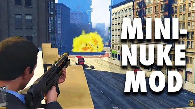 GTA 5 : un mod permet de transformer le Railgun en lanceur de bombes atomiques