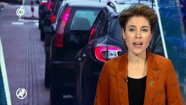 SBS6 Hart van Nederland item verkeerschaos in Zeist 2 februari 2019