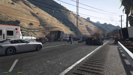 GTA 5 : Quand un simple crash en moto provoque plus gros carnage du jeu !