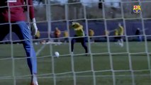 Ga️vi afina la puntería antes del Barça-Atlético
