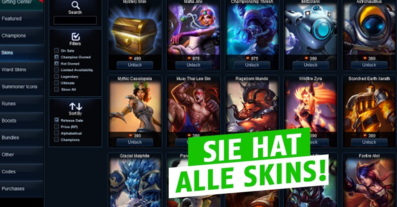 League of Legends: Diese Spielerin hat alle Skins des Spiels und antwortet den Fragen der Gamer
