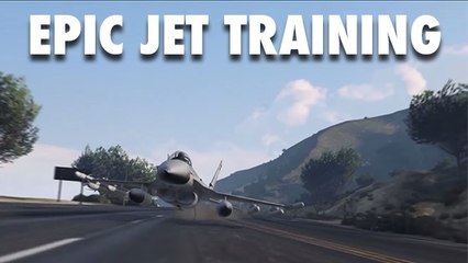GTA 5 : une session d'entrainement au pilotage au Fort Zancudo