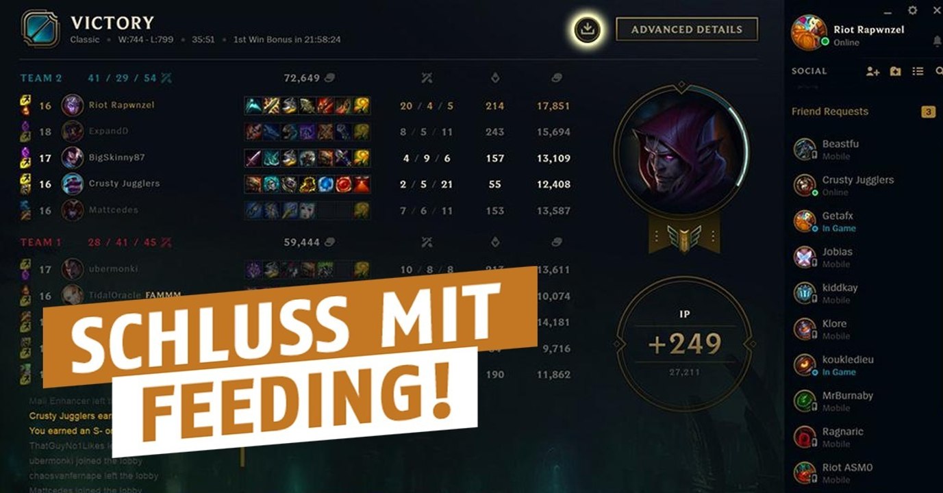 League of Legends: Riot hat endlich eine Lösung, um absichtliches Feeding zu stoppen