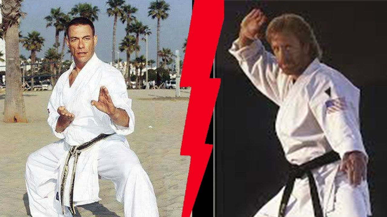 So sieht es aus, wenn Jean-Claude Van Damme und Chuck Norris gemeinsam trainieren