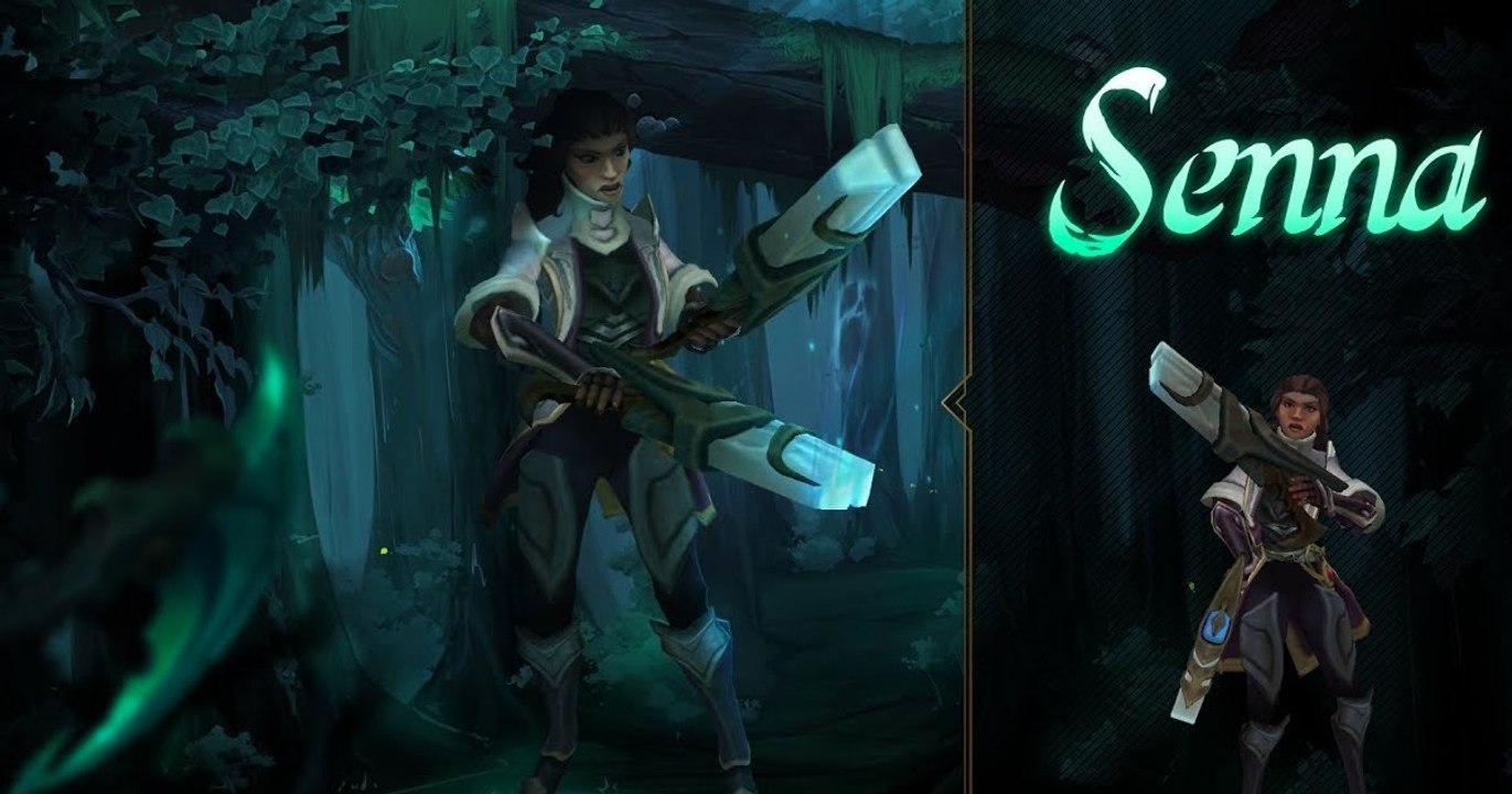 League of legends: spielt mit senna, der frau von lucian, auf der botlane