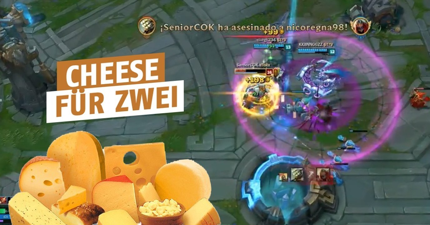 League of Legends: Ihr mögt Cheese? In China könnt ihr in zu zweit verzehren!