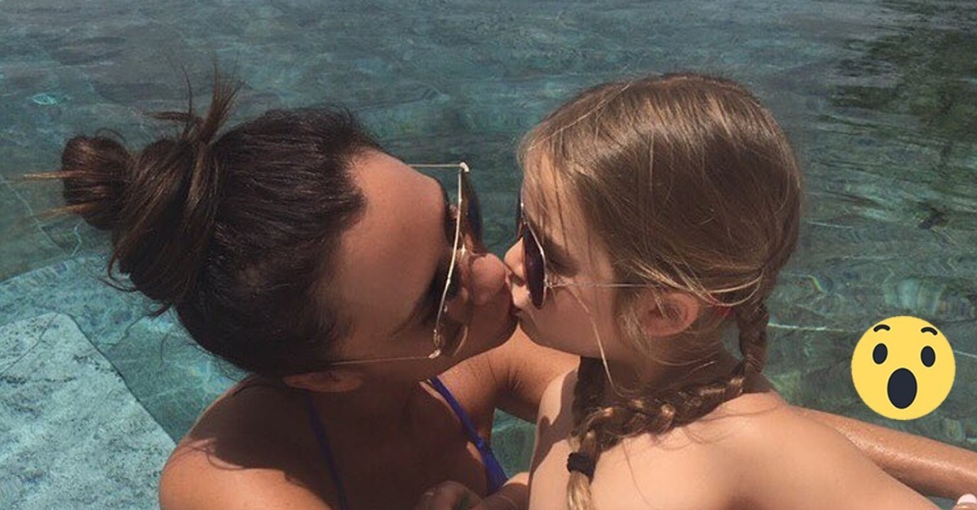 Kuss auf den Mund: Beckhams sorgen mit Kinderfoto für Wirbel