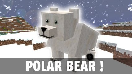 Minecraft : adoptez un mignon ours polaire en une seule commande !