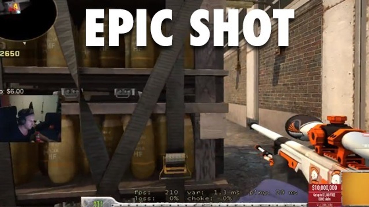 Counter Strike : l'incroyable wallshot en plein air de Fnatic olofmeister en live stream