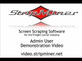 Screen Scraping for New Freight Loads: The Admin User Demo