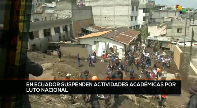 teleSUR Noticias 17:30 02-02: En Ecuador suspenden actividades académicas por luto nacional