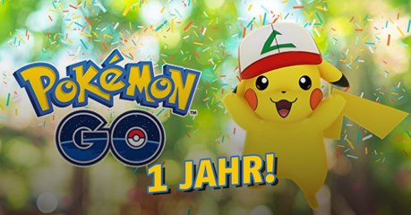 Download Video: Niantic feiert den 1. Geburtstag von Pokémon GO: Pikachu mit Ash-Kappe unterwegs