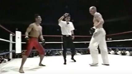 Kampf zwischen Yuki Nakai und Gerard Gordeau: 70 kg treffen auf 100 kg