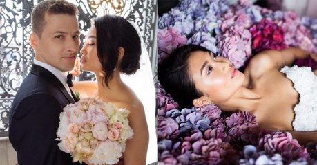 La robe de mariée de cette femme cache une étonnante surprise qui a ébloui les convives