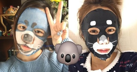 La tendance coréenne est au sheet mask en forme d'animaux !