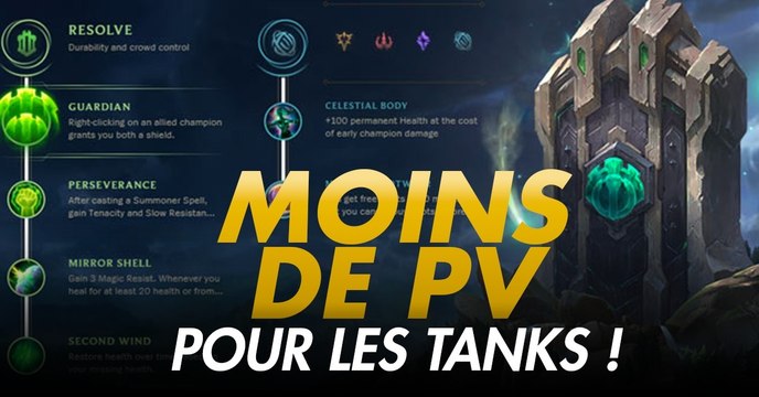 League of Legends : les runes changent pour donner plus de PV à tout le monde sauf aux tanks