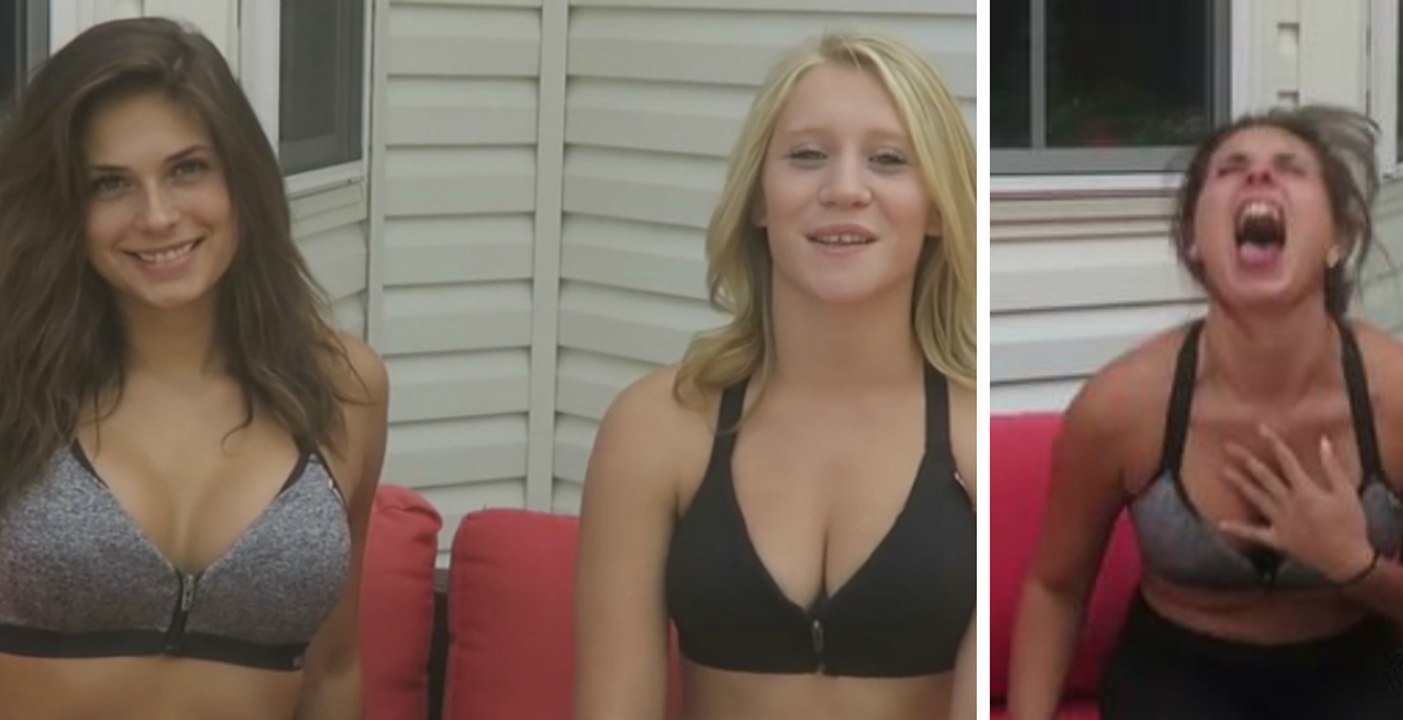 Deux filles mangent l'un des piments les plus forts du monde, très mauvaise idée