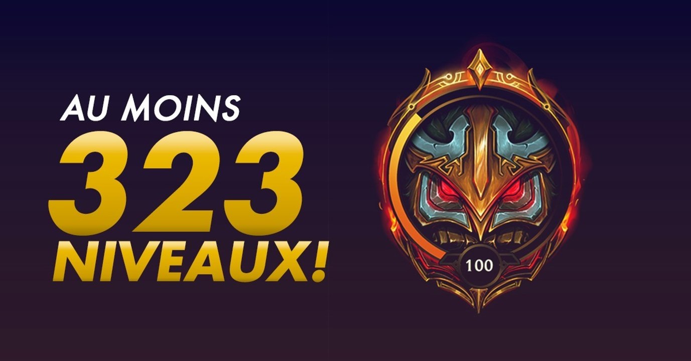 League of Legends : maintenant il faut au moins 323 niveaux pour avoir tous les champions