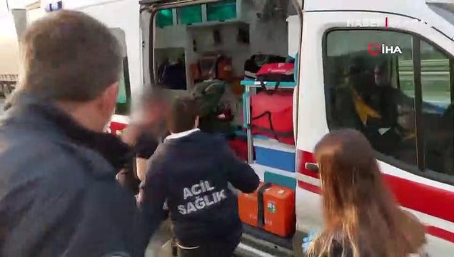 Kaza yaptı, kanlar içinde kaldı! Ayakkabısı çamurlu olduğu için ambulansa binmek istemedi
