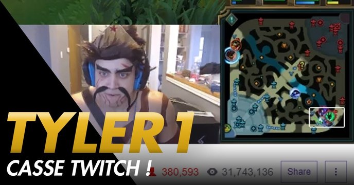 League of Legends : Tyler1 sur Twitch, ila a cassé le record de Faker !